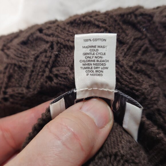 Ann Taylor Loft Brown Knit Pull Over Sweater Medium - Picture 4 of 4